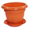 Kenpoly Planter No. 3 with Dish – Planter Brown