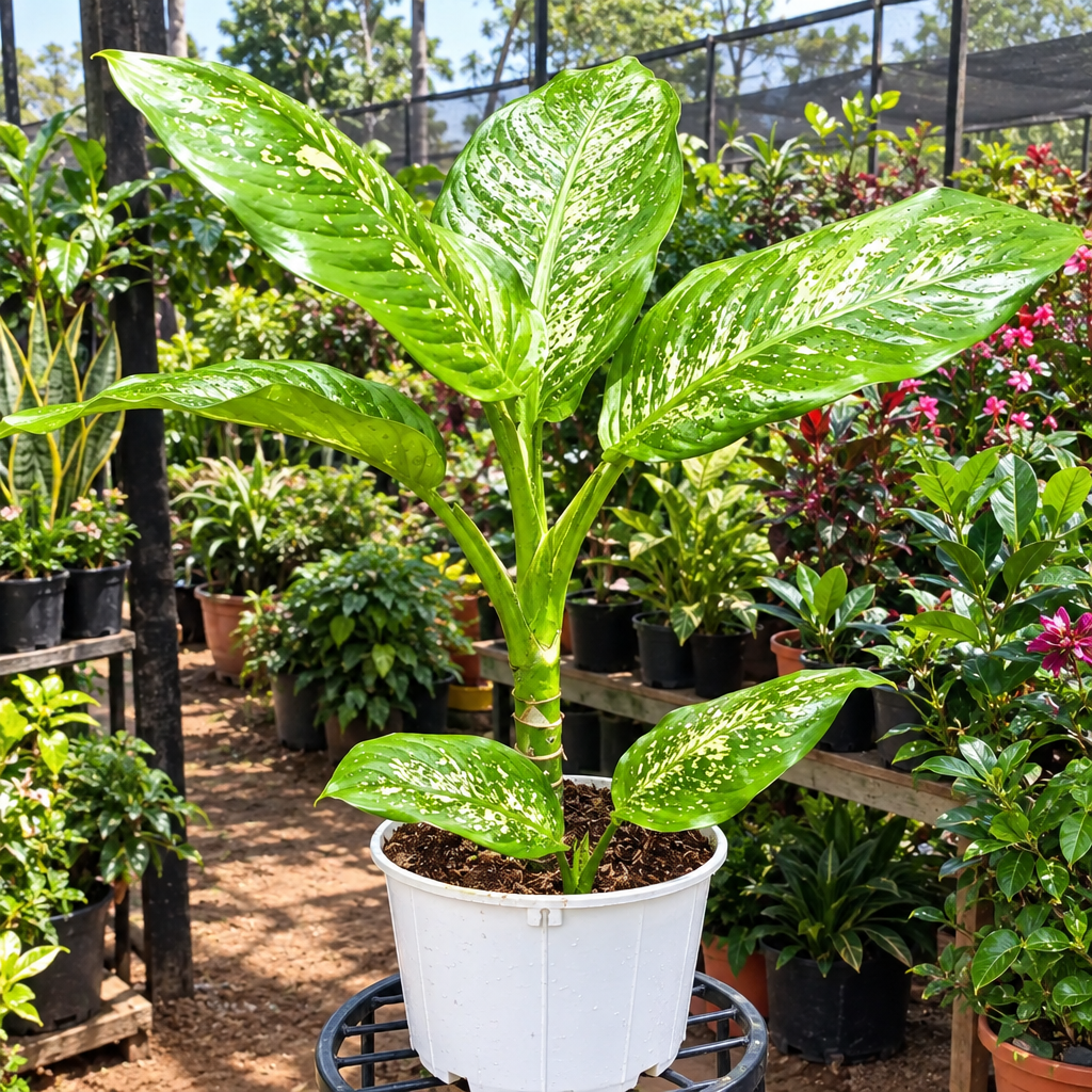 Illustrative: Dieffenbachia at the nursery